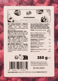 Gefriergetrocknete Himbeeren 350 g