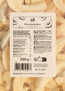 Gefriergetrocknete Pfirsichscheiben 350 g