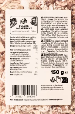 Gefriergetrocknete Pulled Jackfrucht 150 g