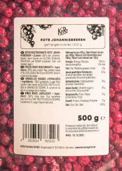 Gefriergetrocknete rote Johannisbeeren 500 g