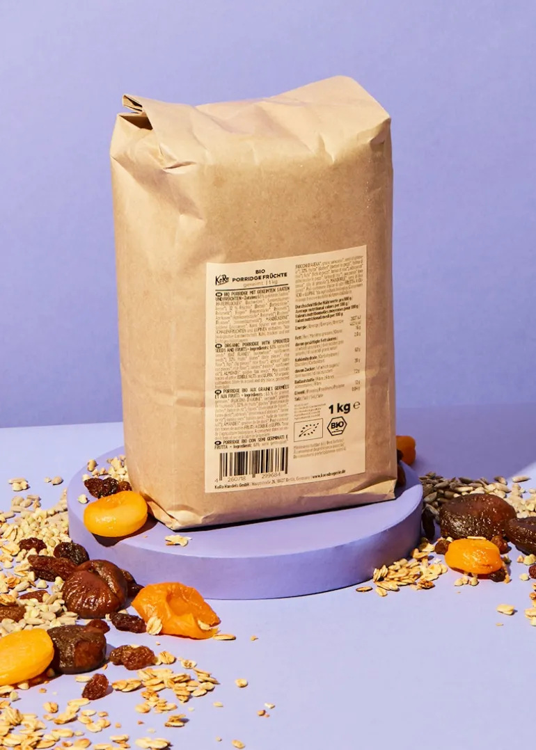 Gekeimtes Bio Porridge Früchte 1 kg
