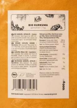 Gemahlener Bio Kurkuma 1 kg