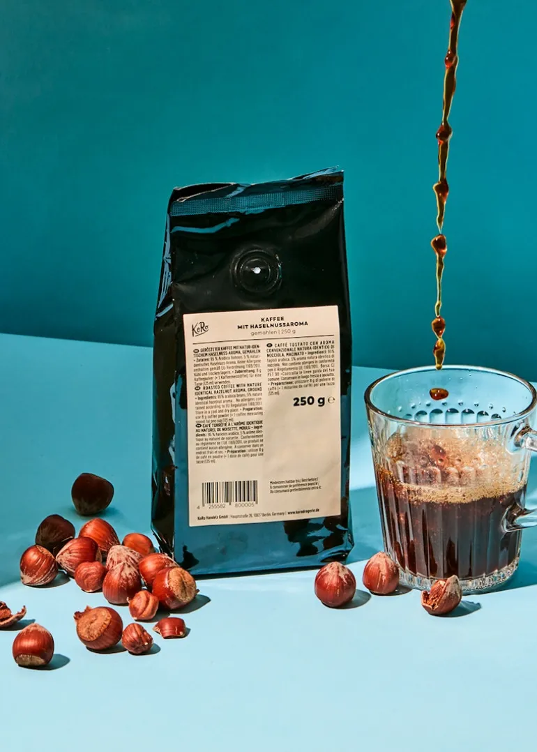 Gemahlener Kaffee mit Haselnussaroma 250 g