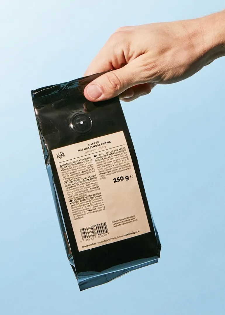Gemahlener Kaffee mit Haselnussaroma 250 g