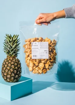 Gepuffte Bio Ananasstücke 500 g