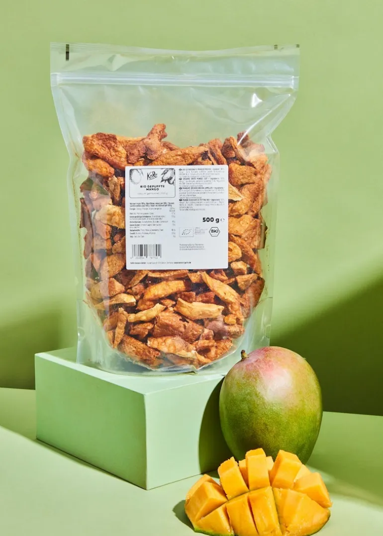 Gepuffte Bio Mango 500 g