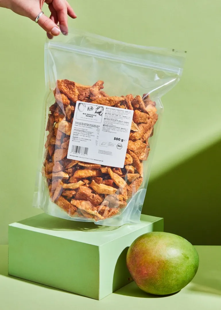 Gepuffte Bio Mango 500 g