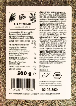 Gerebelter Bio Thymian 500 g