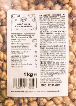 Geröstete Kichererbsen mit Salz und Pfeffer 1 kg