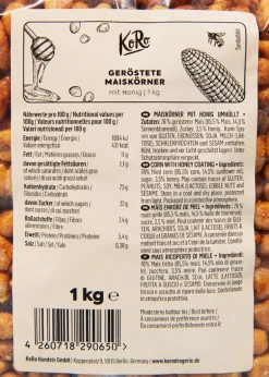 Geröstete Maiskörner mit Honig 1 kg