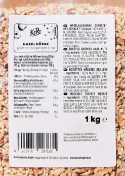 Geröstete und gehackte Haselnüsse 1 kg
