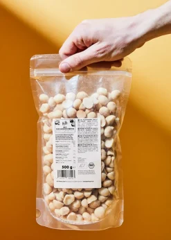 Geröstete und gesalzene Bio Macadamiakerne 500 g