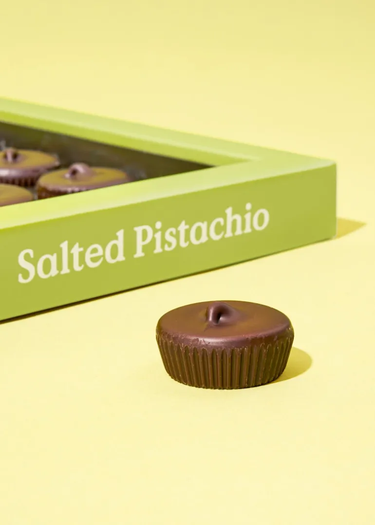 Geschenkbox Bio Nut Butter Cups Salted Pistachio 12 x 13 g