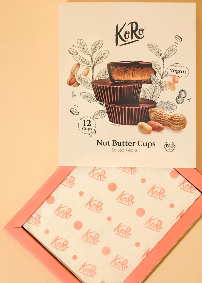 Geschenkbox Bio Nut Butter Cups Salted Peanut 12 x 13 g