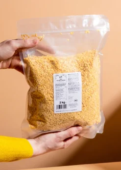 Geteilte gelbe Bio Linsen 2 kg
