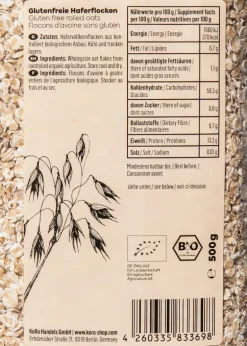 Glutenfreie Bio Haferflocken Kleinblatt 6 x 500 g