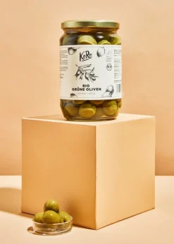 Grüne Bio Oliven mit Stein 400 g