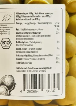 Grüne Bio Oliven mit Stein 400 g