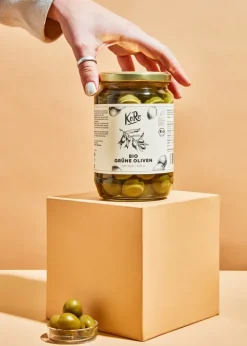 Grüne Bio Oliven mit Stein 400 g