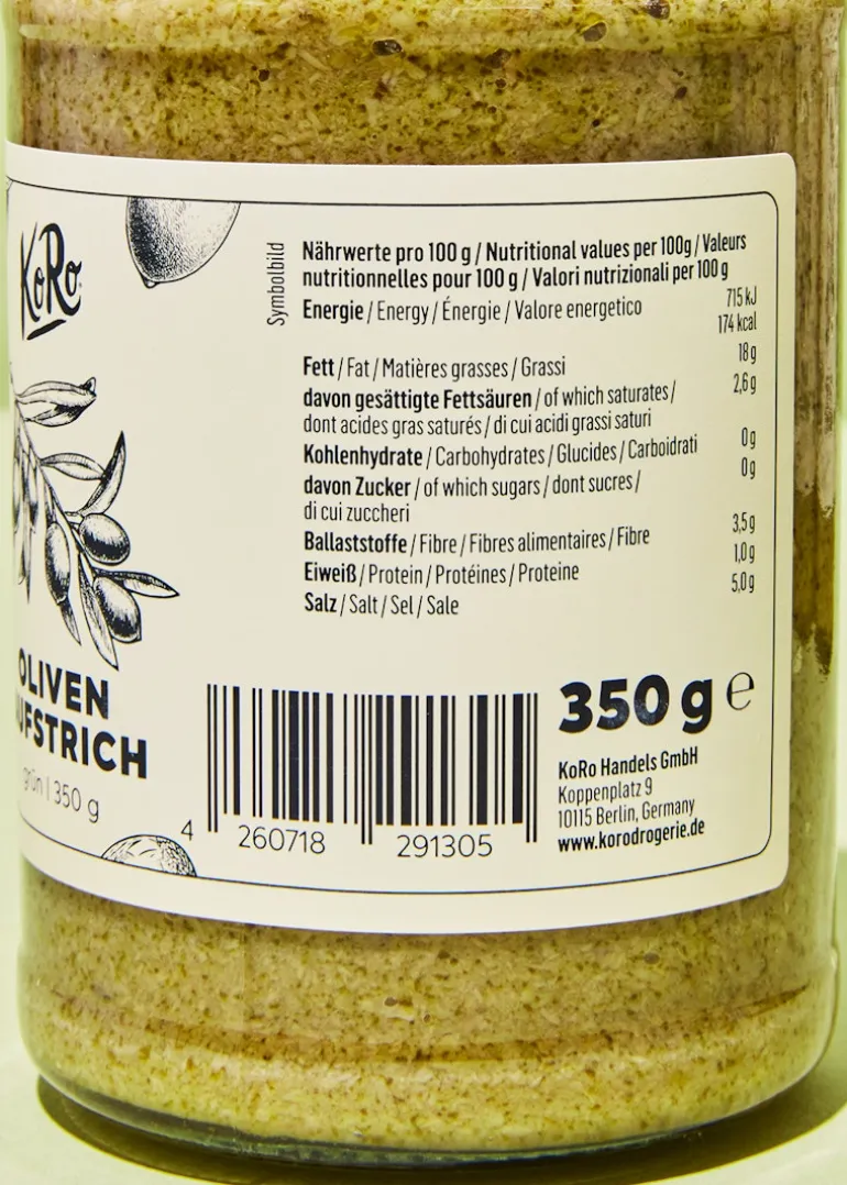 Grüne Oliven Aufstrich 350 g