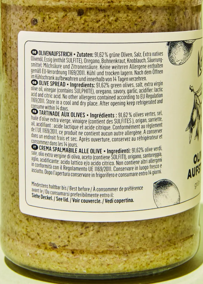 Grüne Oliven Aufstrich 350 g