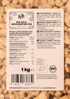 Grobes Bio Soja Geschnetzeltes 1 kg