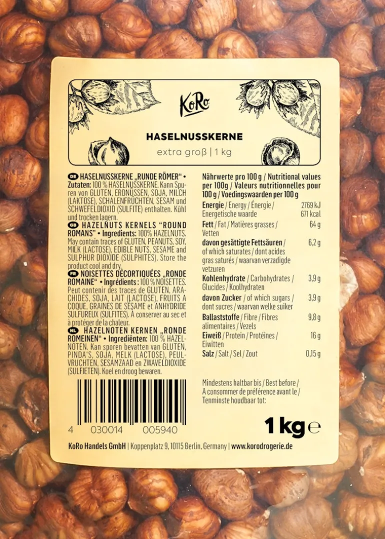 Haselnusskerne 1 kg
