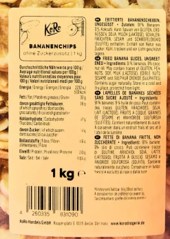 Kochbananenchips ohne Zuckerzusatz 1 kg