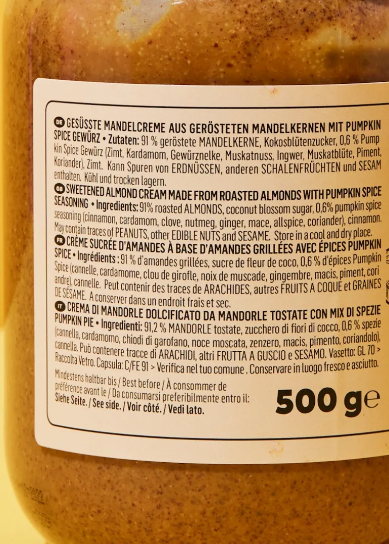 Mandelmus mit Pumpkin Spice 500 g