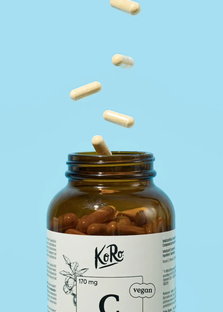 Natürliches Vitamin C aus Bio-Acerola Kapseln 180 Stück