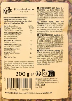 Probiergröße Pistazienkerne mit Haut 200 g