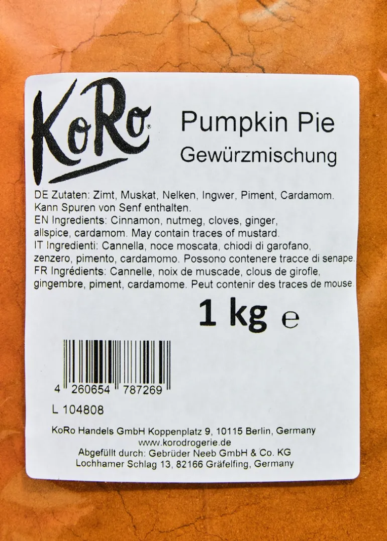 Pumpkin Pie Gewürz 1 kg