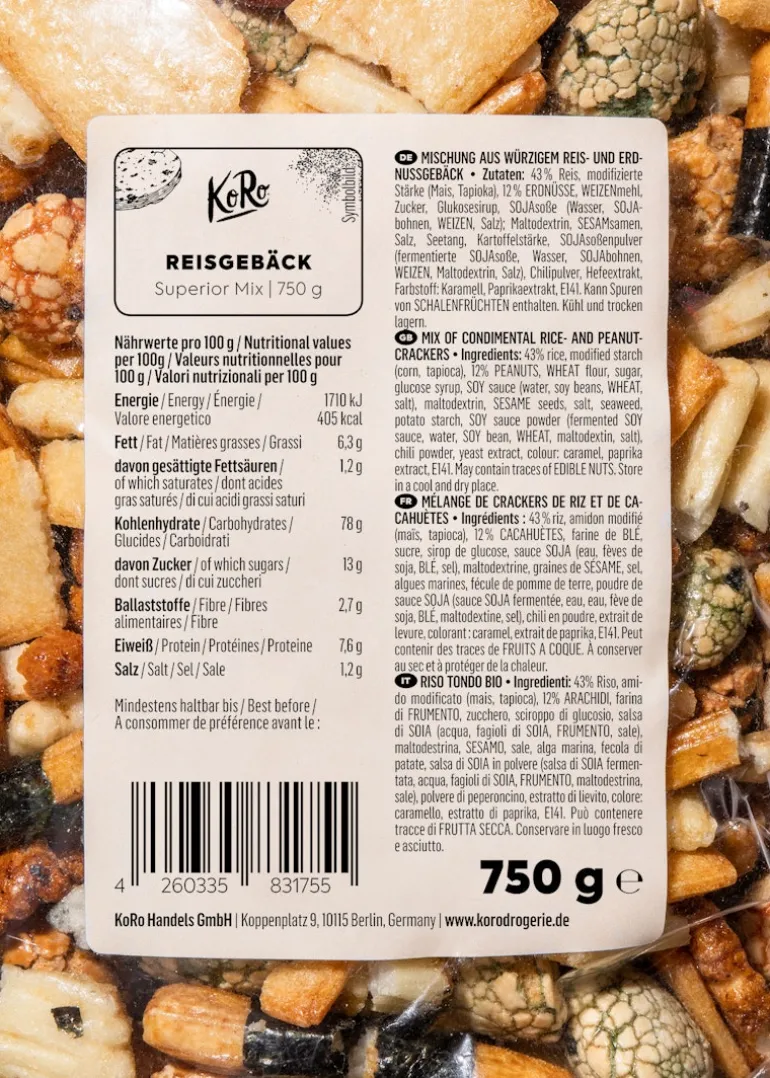 Reisgebäck Superior Mix 750 g