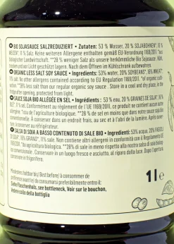 Salzreduzierte Bio Sojasauce 1 L