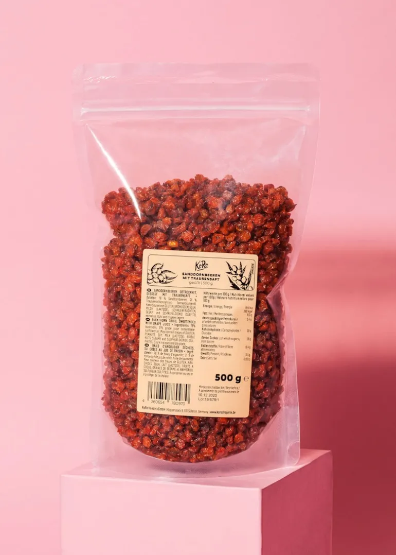 Sanddornbeeren mit Traubensaft 500 g