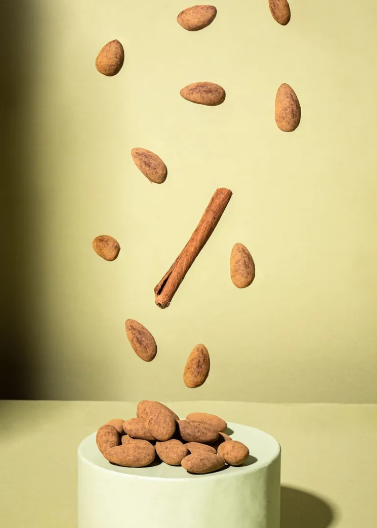Skinny Dipped Mandeln in dunkler Schokolade mit Zimt 1 kg