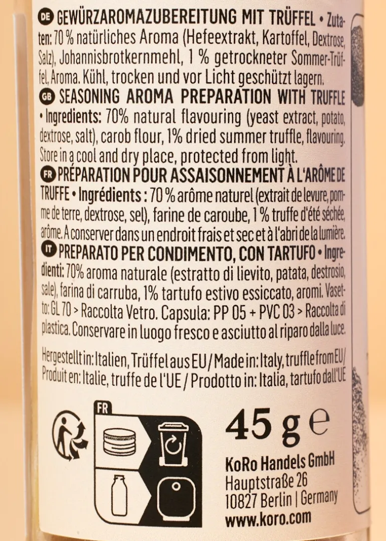Trüffelpulver Gewürz 45 g