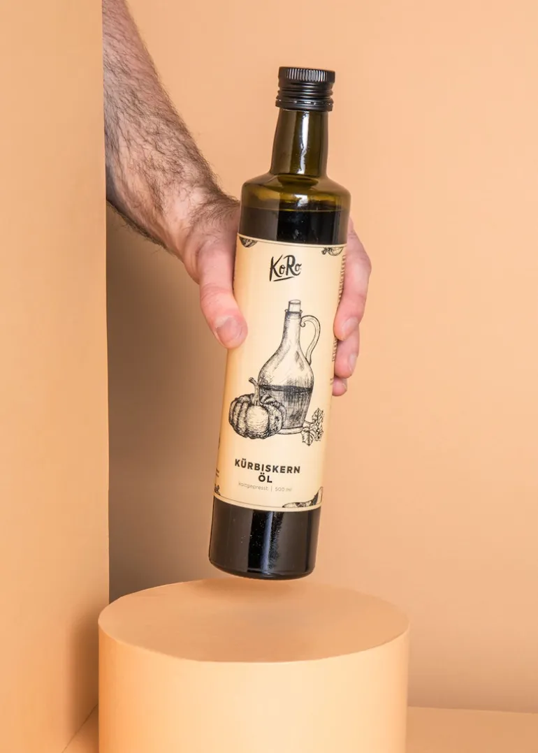 Ungeröstetes Bio Kürbiskernöl 500 ml