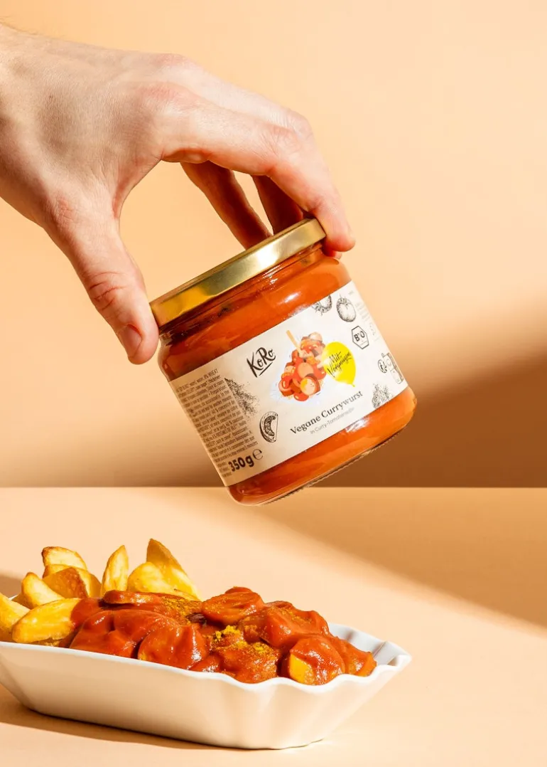 Vegane Bio Currywurst in Curry-Tomatensoße 350 g