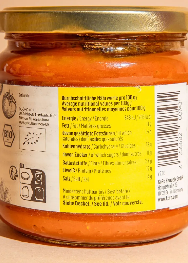 Vegane Bio Currywurst in Curry-Tomatensoße 350 g
