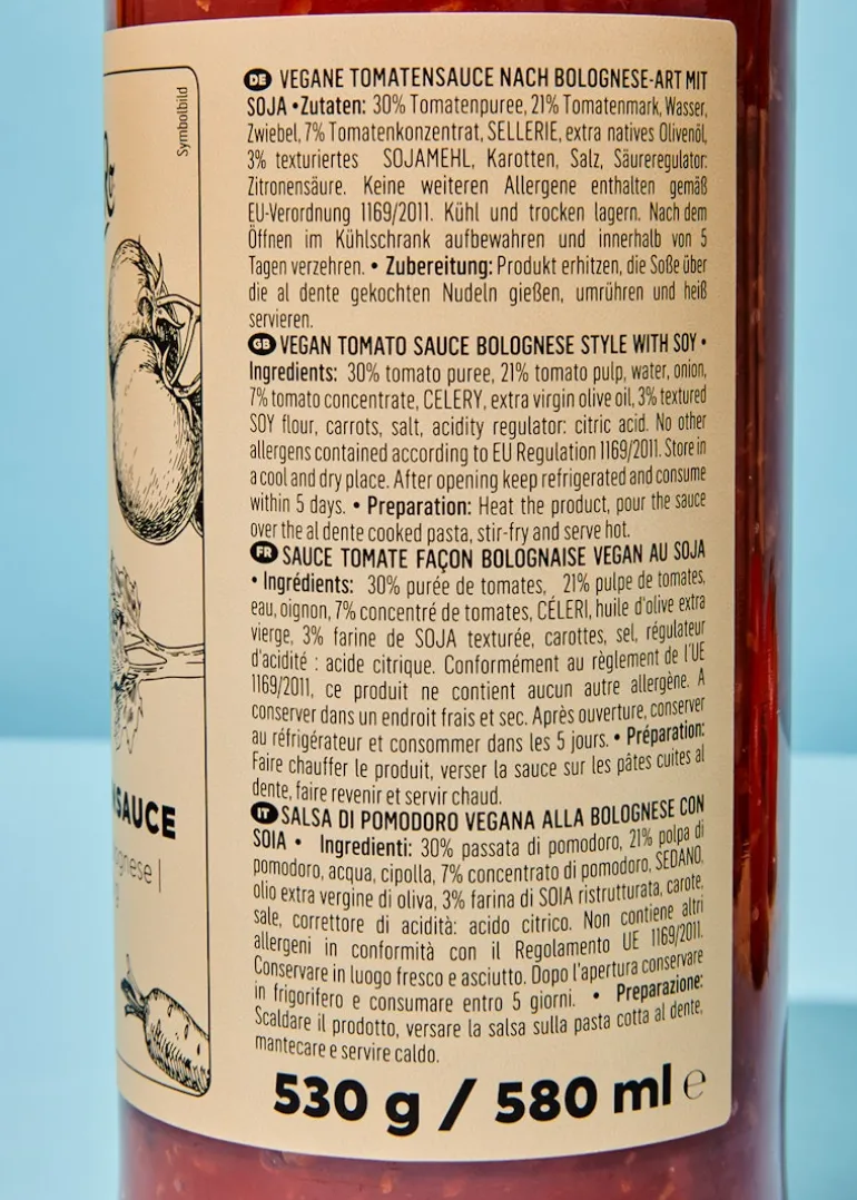 Vegane Bolognese 530 g