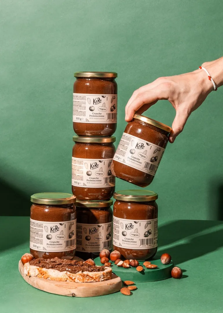 Vegane crunchy Proteincreme 6 x 500 g