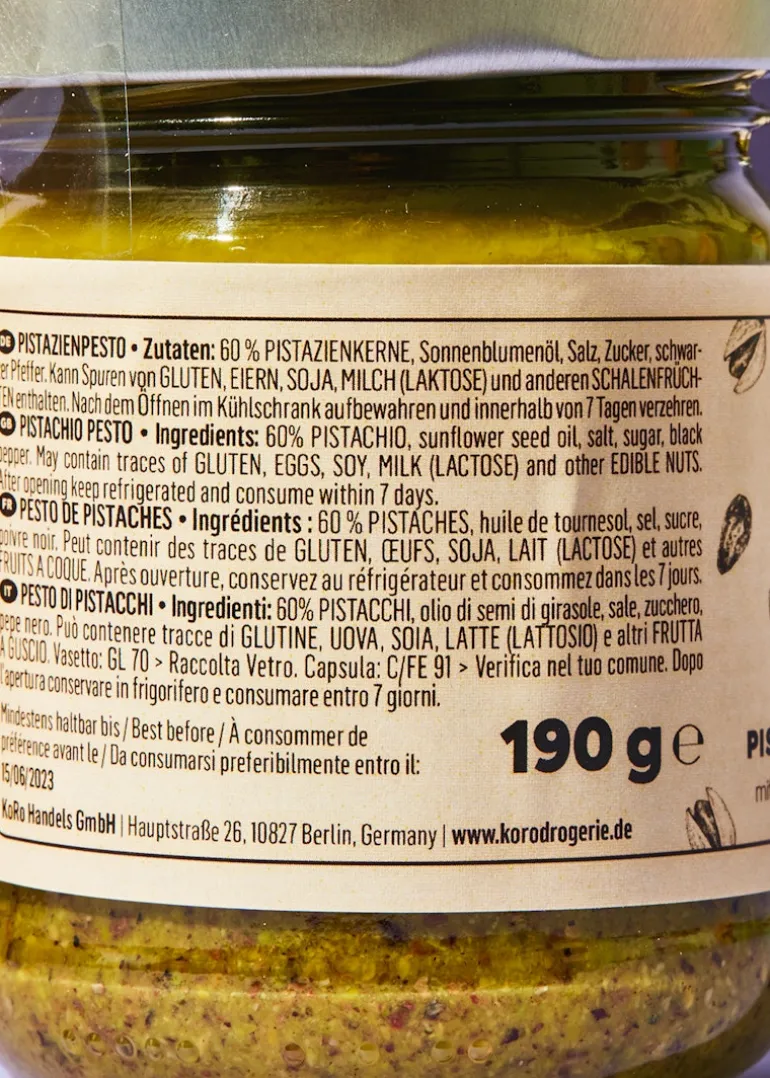 Veganes Pistazien Pesto 190 g