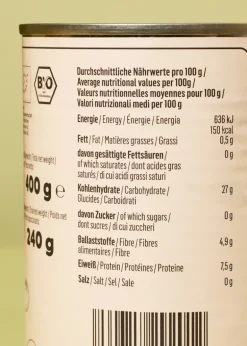 Verzehrfertige Bio Kidneybohnen in der Dose 240 g