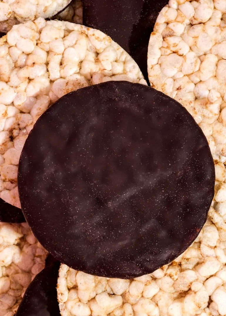 Vollkornreiswaffeln mit dunkler Schokolade 90 g