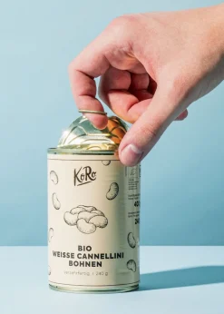 Weiße Bio Cannellini Bohnen in der Dose 240 g